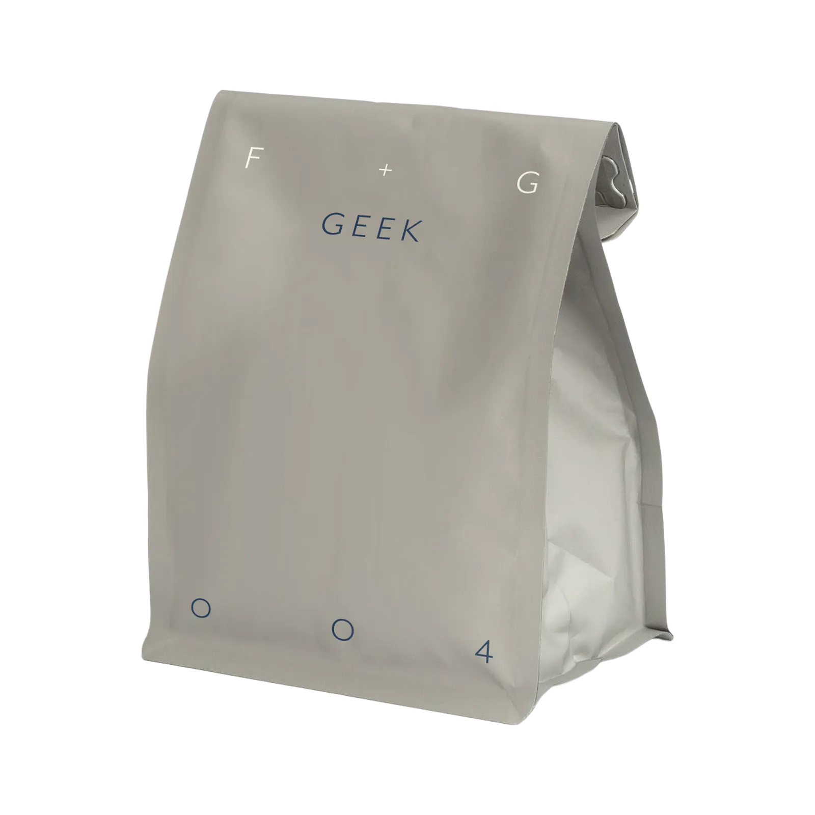 Geek, bag front with the number 004