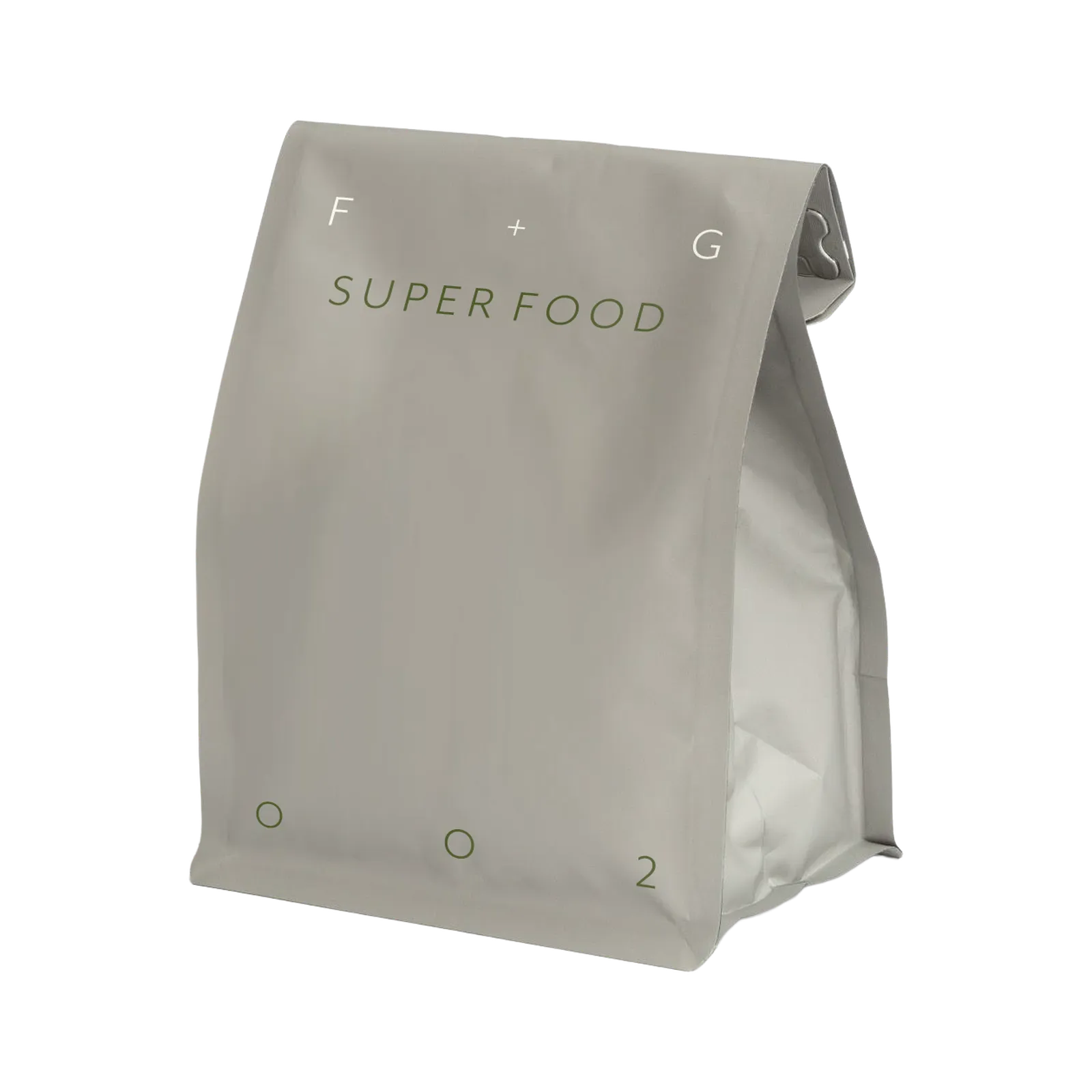 Super Food, bag front with the number 002